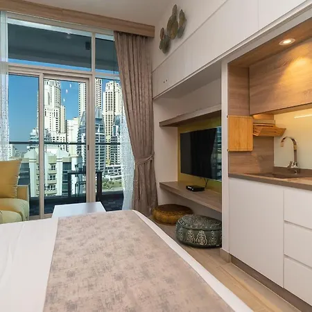 Higuests - Designer Studio In Dubai Marina With Amazing Views Buitenkant foto